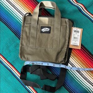 Vans lil Pergs green tote bag purse